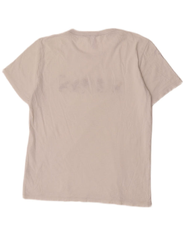 Sun68 Camiseta gráfica para mujer Top UK 44 Grande Algodón blanco