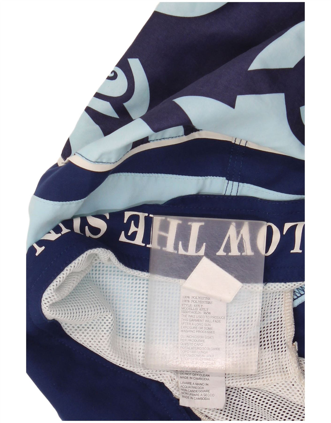 Sundek Bañador para hombre, talla grande, azul marino, color block, poliéster