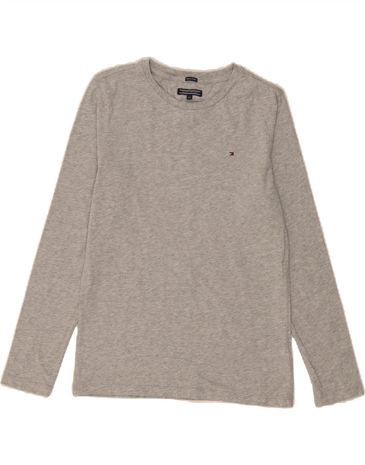 TOMMY HILFIGER Boys Top Long Sleeve 13-14 Years Grey Cotton Vintage Tommy Hilfiger and Second-Hand Tommy Hilfiger from Messina Hembry 