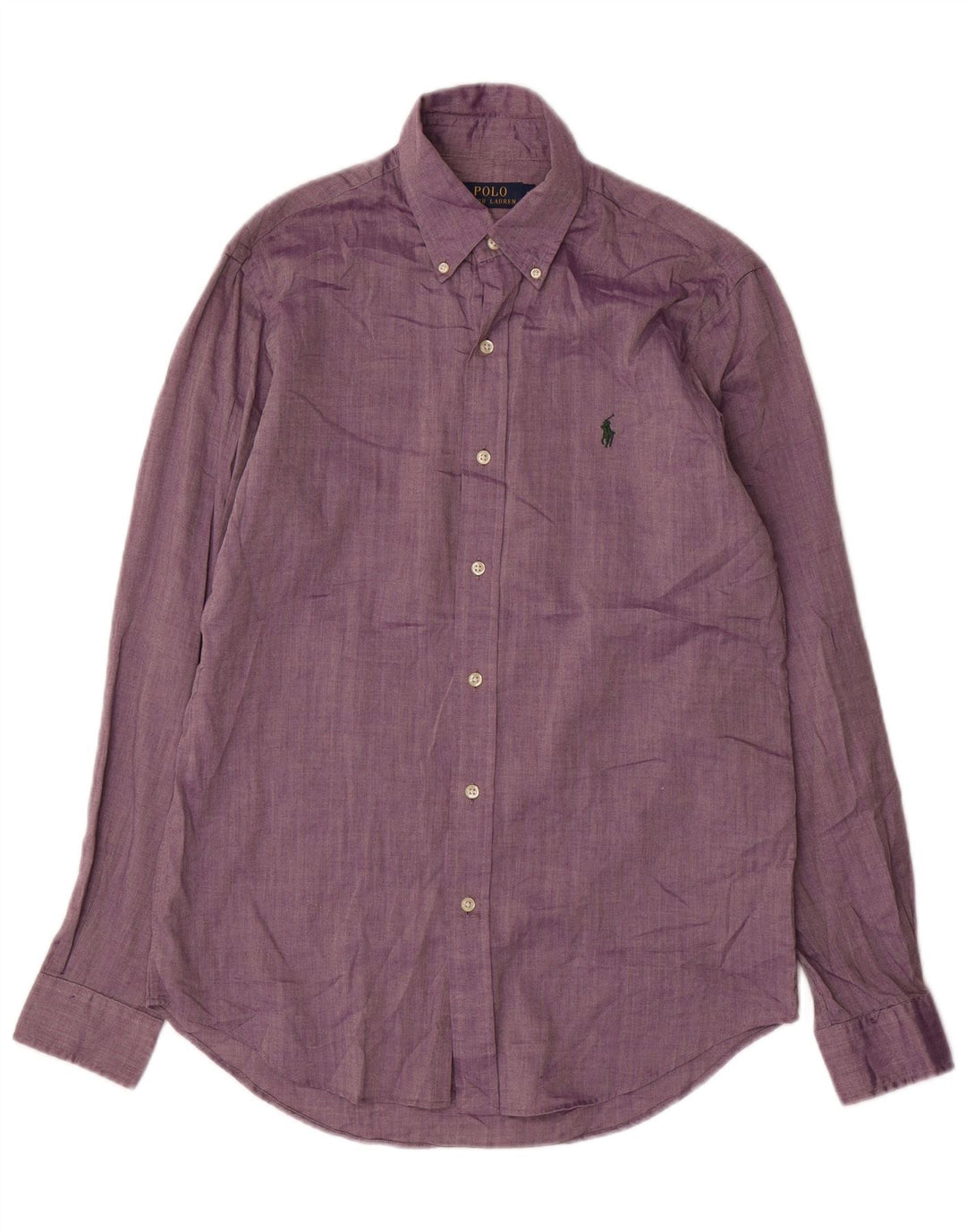 POLO RALPH LAUREN Camisa Hombre Pequeña Morado Espiga Algodón