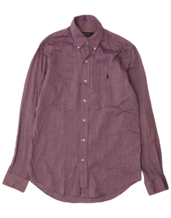 POLO RALPH LAUREN Camisa Hombre Pequeña Morado Espiga Algodón