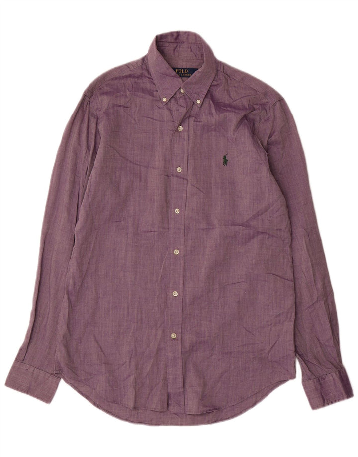 POLO RALPH LAUREN Camisa Hombre Pequeña Morado Espiga Algodón