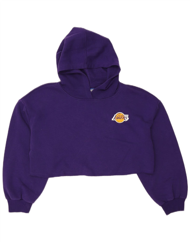 NBA Los Angeles Lakers - Sudadera con capucha para mujer, talla grande, color morado
