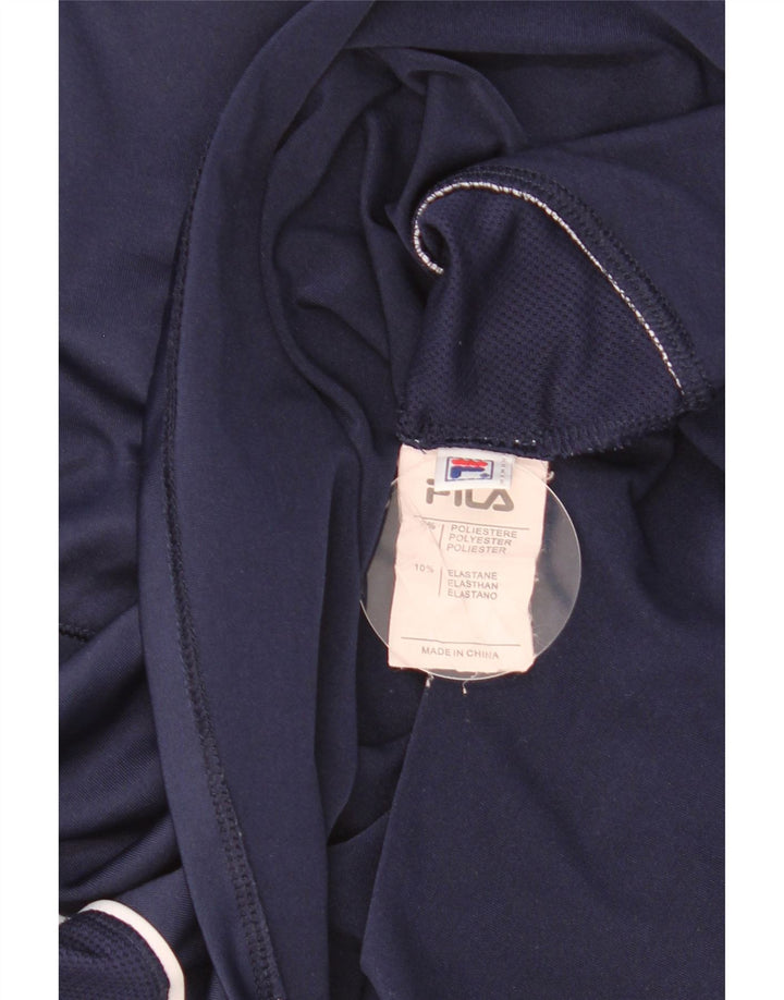 Fila Camiseta para Mujer Top UK 44 Medio Azul Marino Poliéster