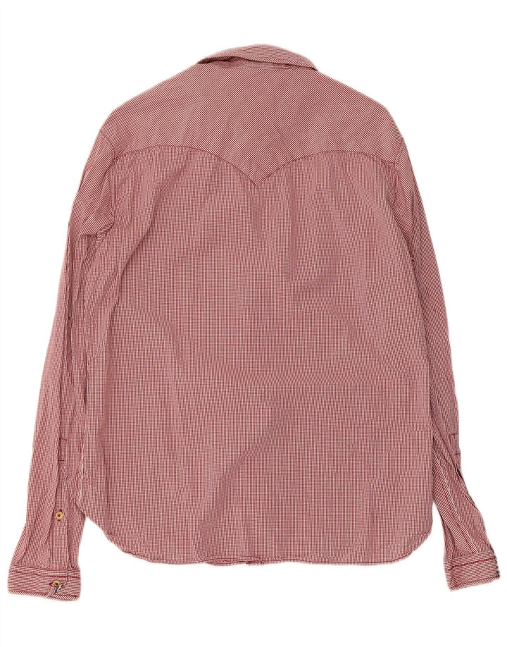 Camisa Levi's Hombre Algodón Vichy Rojo Medio