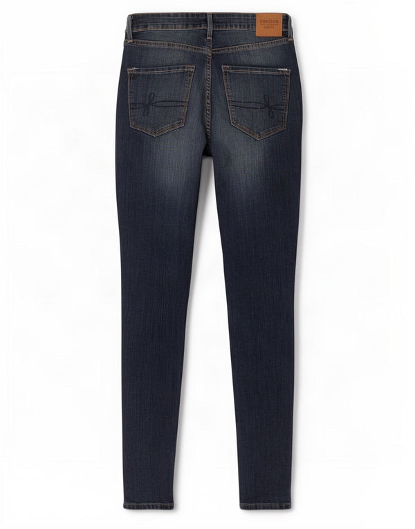 Levi's Vaqueros ajustados Denizen de talle alto para mujer US 8 Medium W29 L30 Azul marino