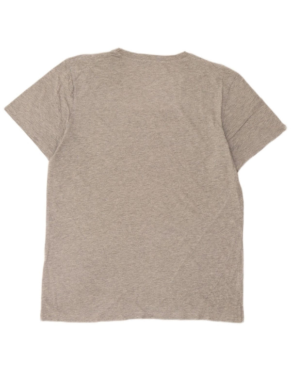 Jack & Jones Hombre Camiseta Gráfica Top Gris Medio