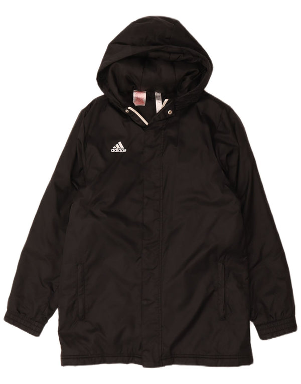 Adidas Abrigo acolchado con capucha para niño 13-14 años Negro Poliéster