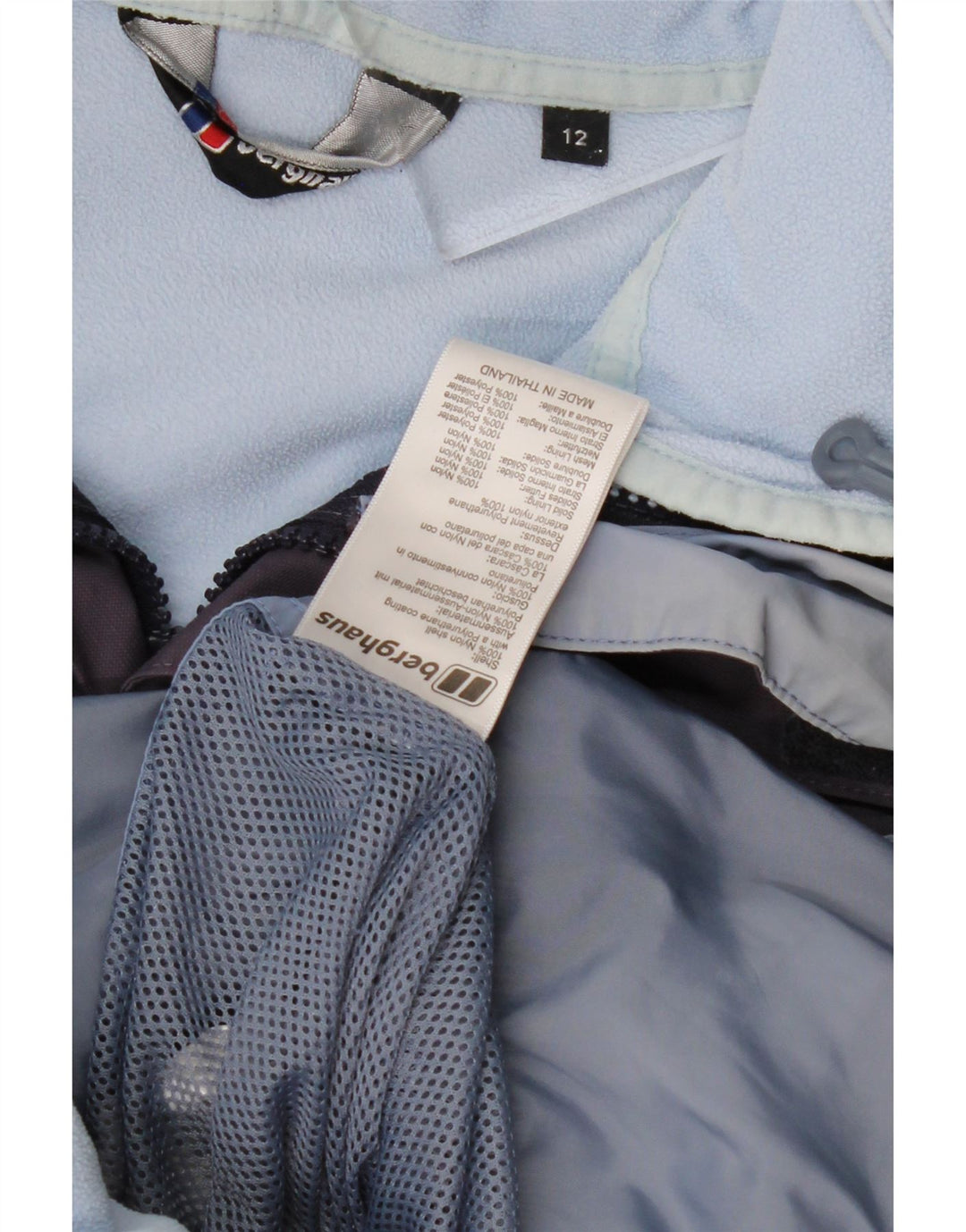 BERGHAUS Chaqueta cortavientos con capucha para mujer UK 42 Medium Purple Nylon