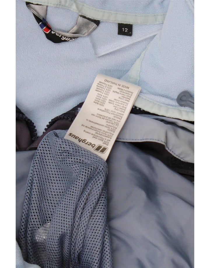 BERGHAUS Chaqueta cortavientos con capucha para mujer UK 42 Medium Purple Nylon