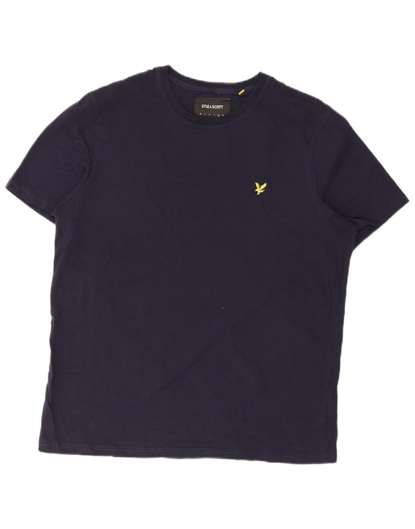 Lyle & Scott Camiseta Hombre Top XL Azul Marino Algodón