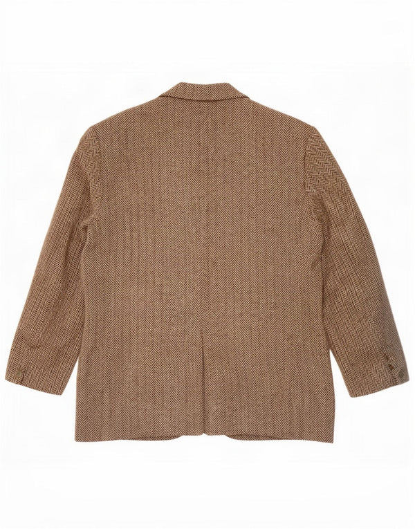 Harris Tweed Chaqueta tipo blazer de 3 botones para hombre UK 38 Gris medio Espiga