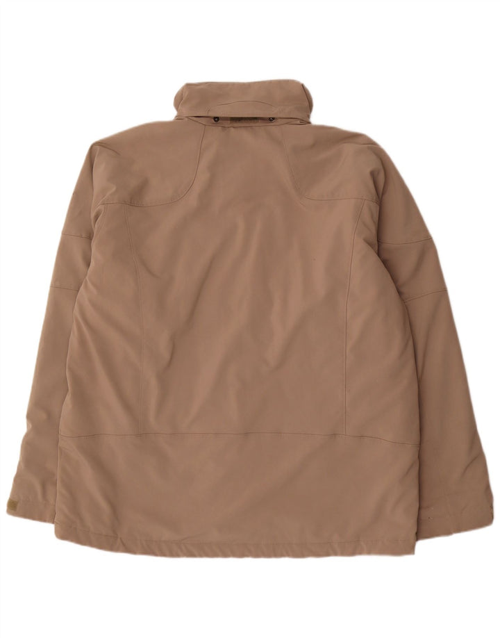 Columbia Chaqueta cortavientos para hombre UK 40 Large Beige Poliéster
