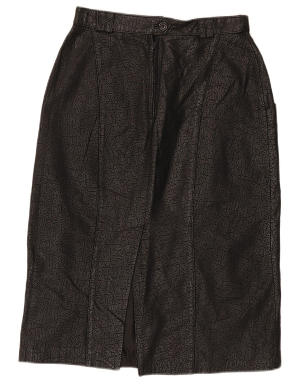 Michel Boyard Falda de cintura alta para mujer EU 38 Medium W26 Negro