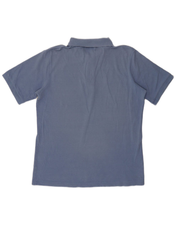 Polo Kappa Hombre Algodón Azul Medio