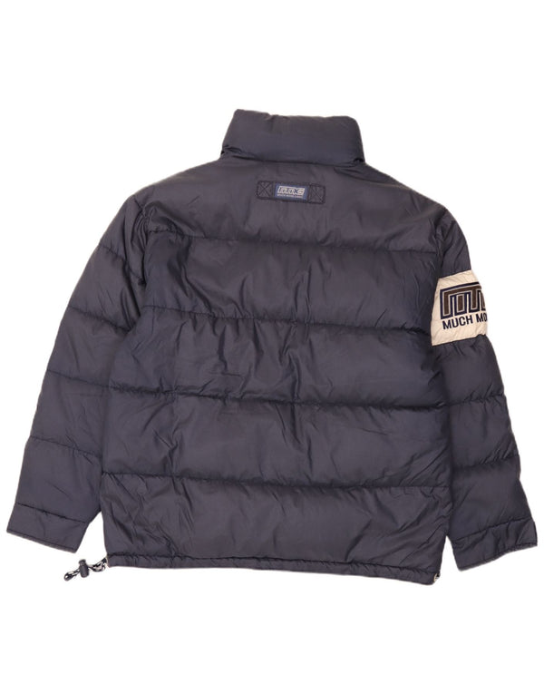 Much More Chaqueta acolchada con gráfico para hombre UK 38 Medium Azul marino Colorblock