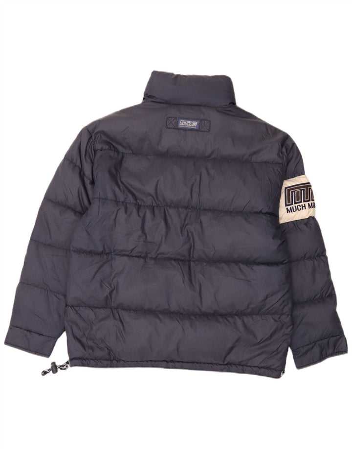 Much More Chaqueta acolchada con gráfico para hombre UK 38 Medium Azul marino Colorblock