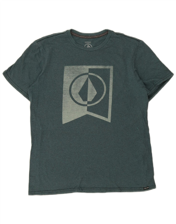 Camiseta Volcom Modern Fit Graphic Top Algodón verde medio