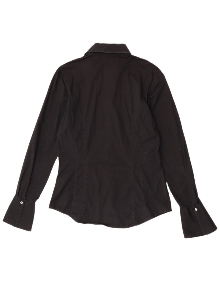Tommy Hilfiger Camisa para mujer US 12 Grande Algodón negro