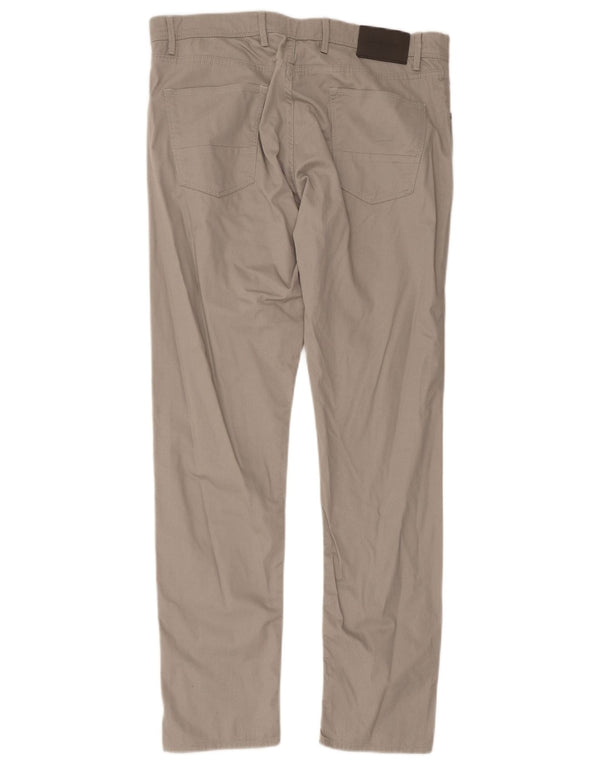 Massimo Dutti Pantalón Casual Hombre EU 44 Large W34 L30 Gris Geométrico