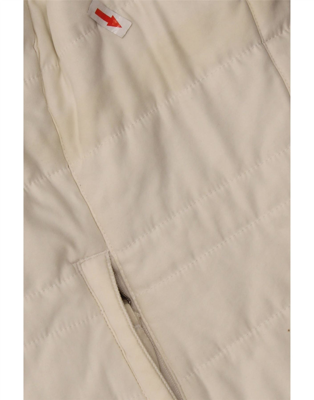 WEIRD FISH Chaleco acolchado para mujer UK 44 Grande Poliéster blanco