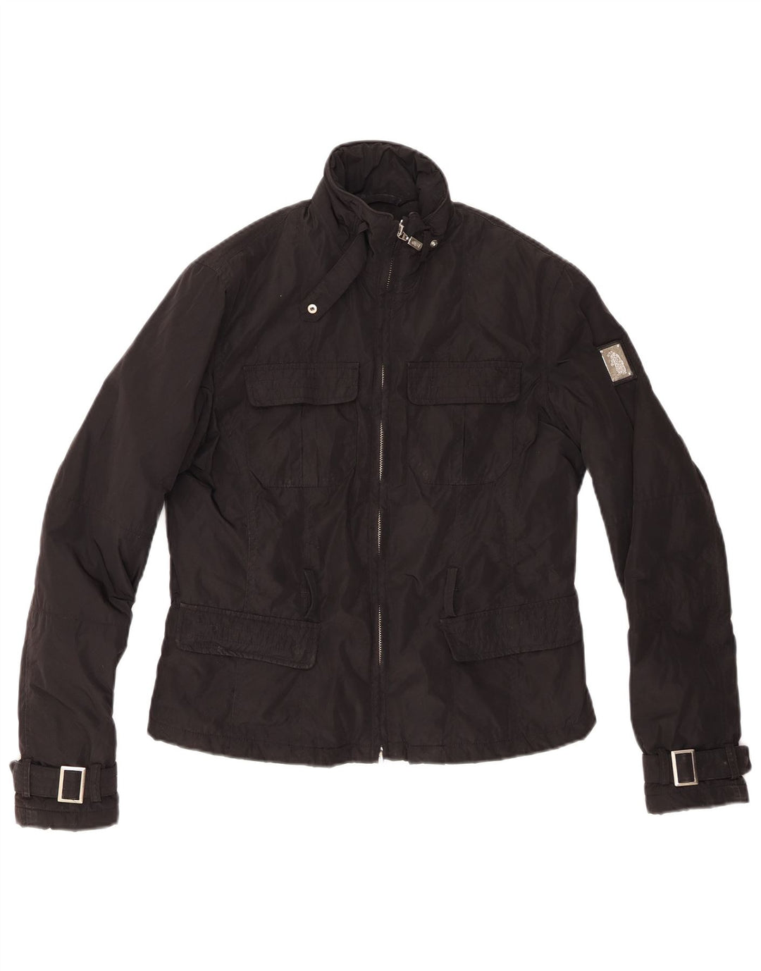 Refrigue Chaqueta cortavientos para mujer UK 12 Mediana Poliéster negro