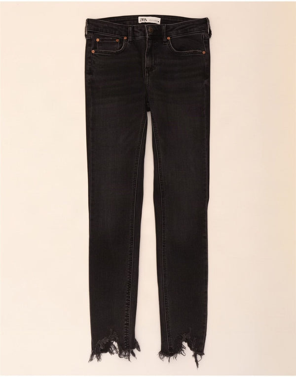 Zara Vaqueros Pitillo Mujer EU 36 XS W26 L28 Negro