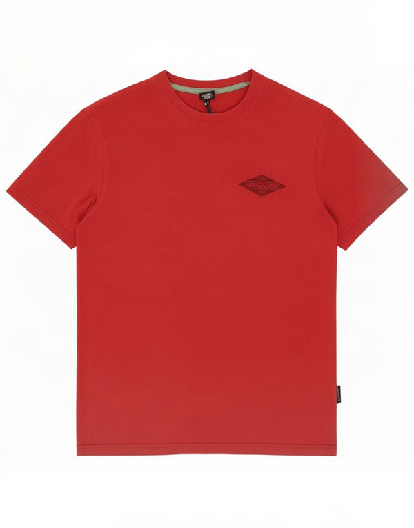 Santa Cruz Hombre Camiseta Gráfica Top Medio Algodón Rojo