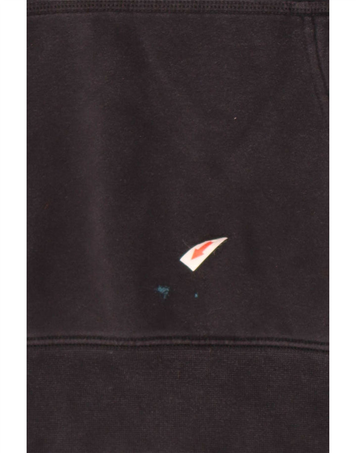 Nike - Sudadera con capucha gráfica para hombre, talla grande, poliéster negro