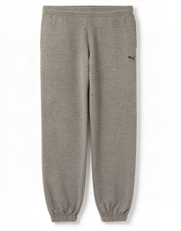 Puma Mujer Chándal Pantalones Joggers UK 10 Pequeño Gris Moteado Algodón