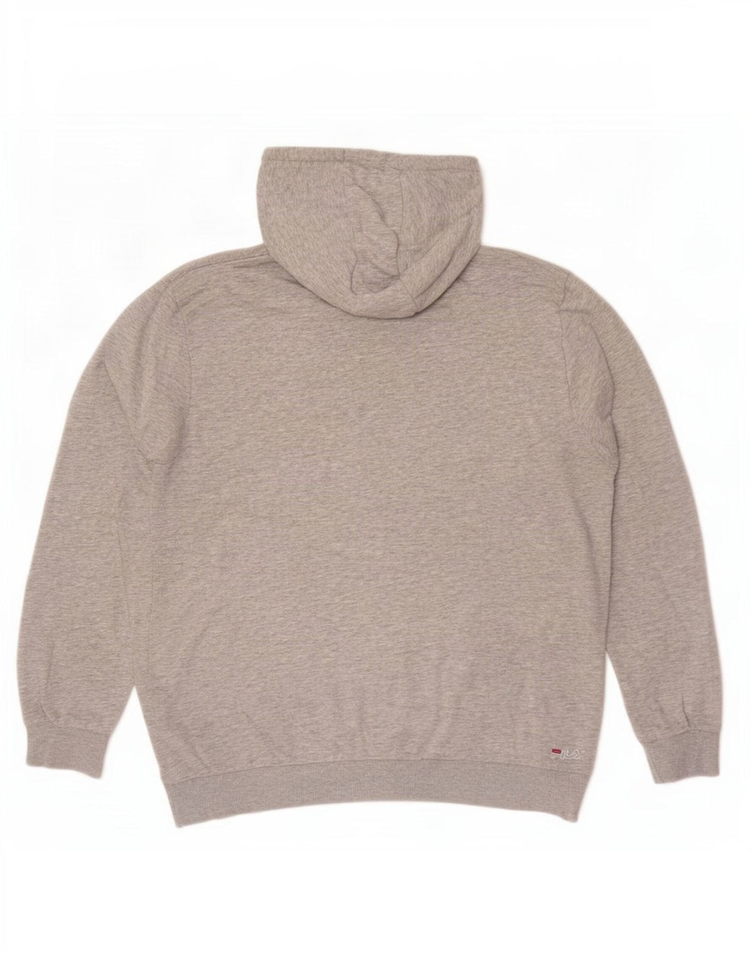 Fila Hombre Graphic Sudadera Con Capucha Jumper Grande Gris Moteado