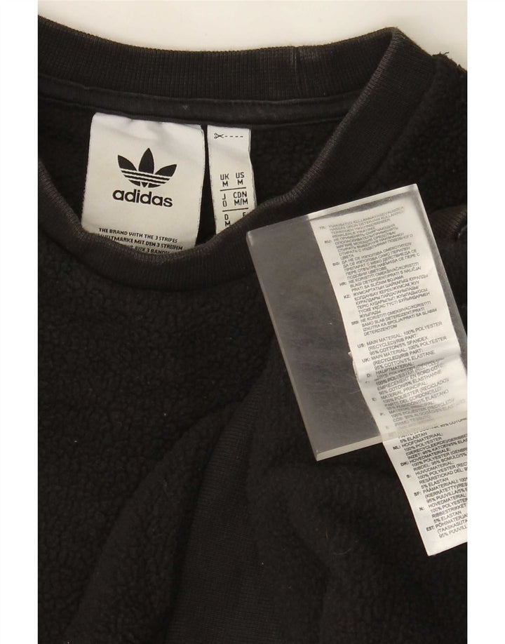 Adidas Hombre Graphic Fleece Jumper Medium Negro Poliéster