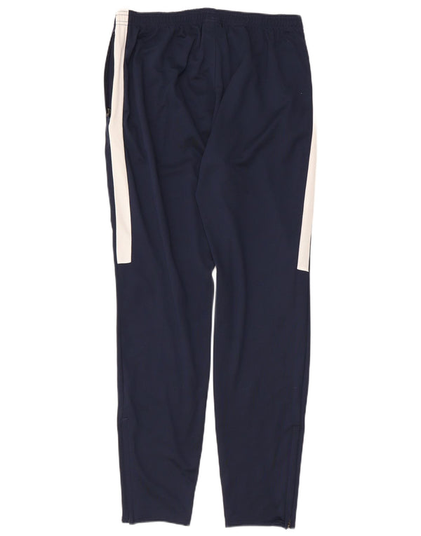 NIKE Mens Dri Fit Tracksuit Trousers Medium  Navy Blue Colourblock
