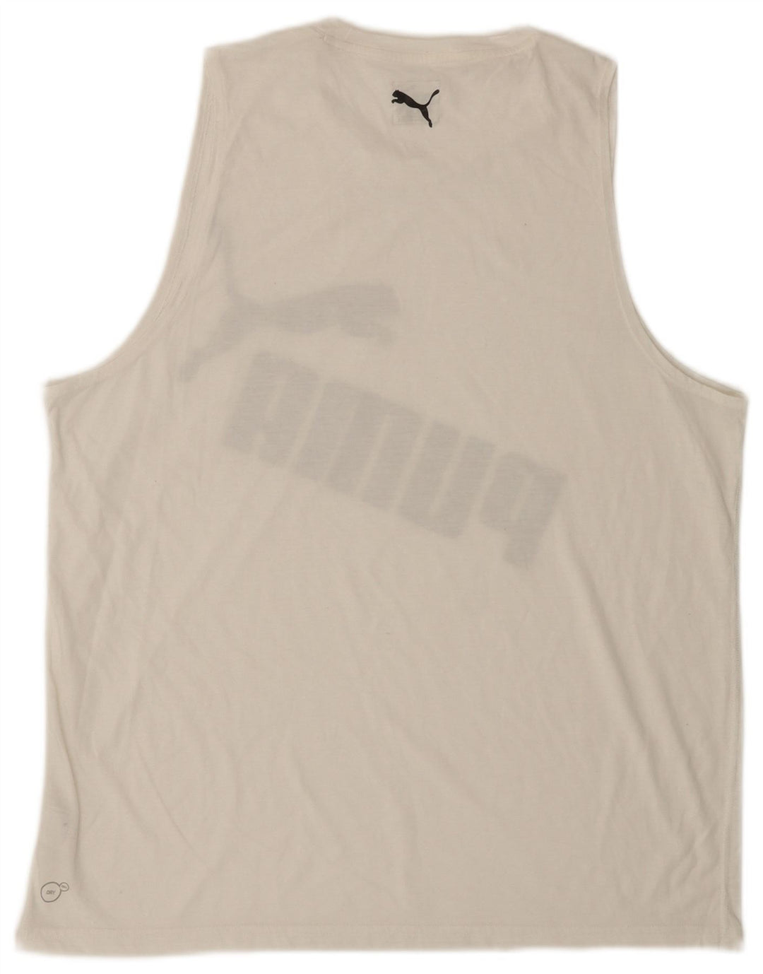 PUMA Camiseta sin mangas gráfica para hombre XL Blanco