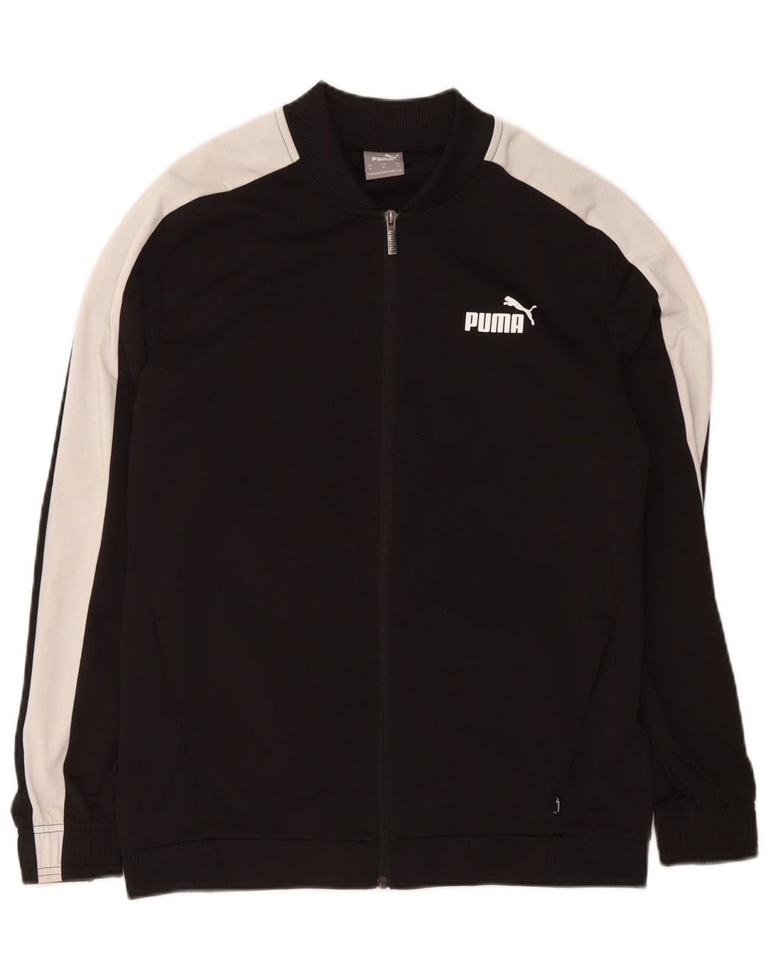 Puma Chaqueta de chándal para hombre con bloques de color negro mediano Poliéster