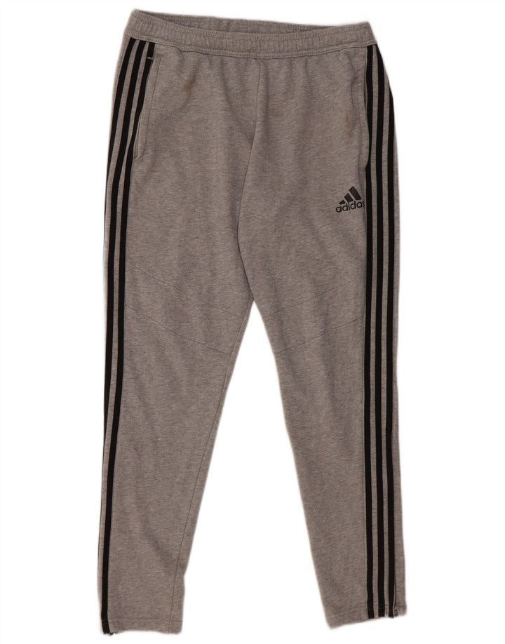 Pantalón De Chándal Adidas Hombre Gris Medio Algodón