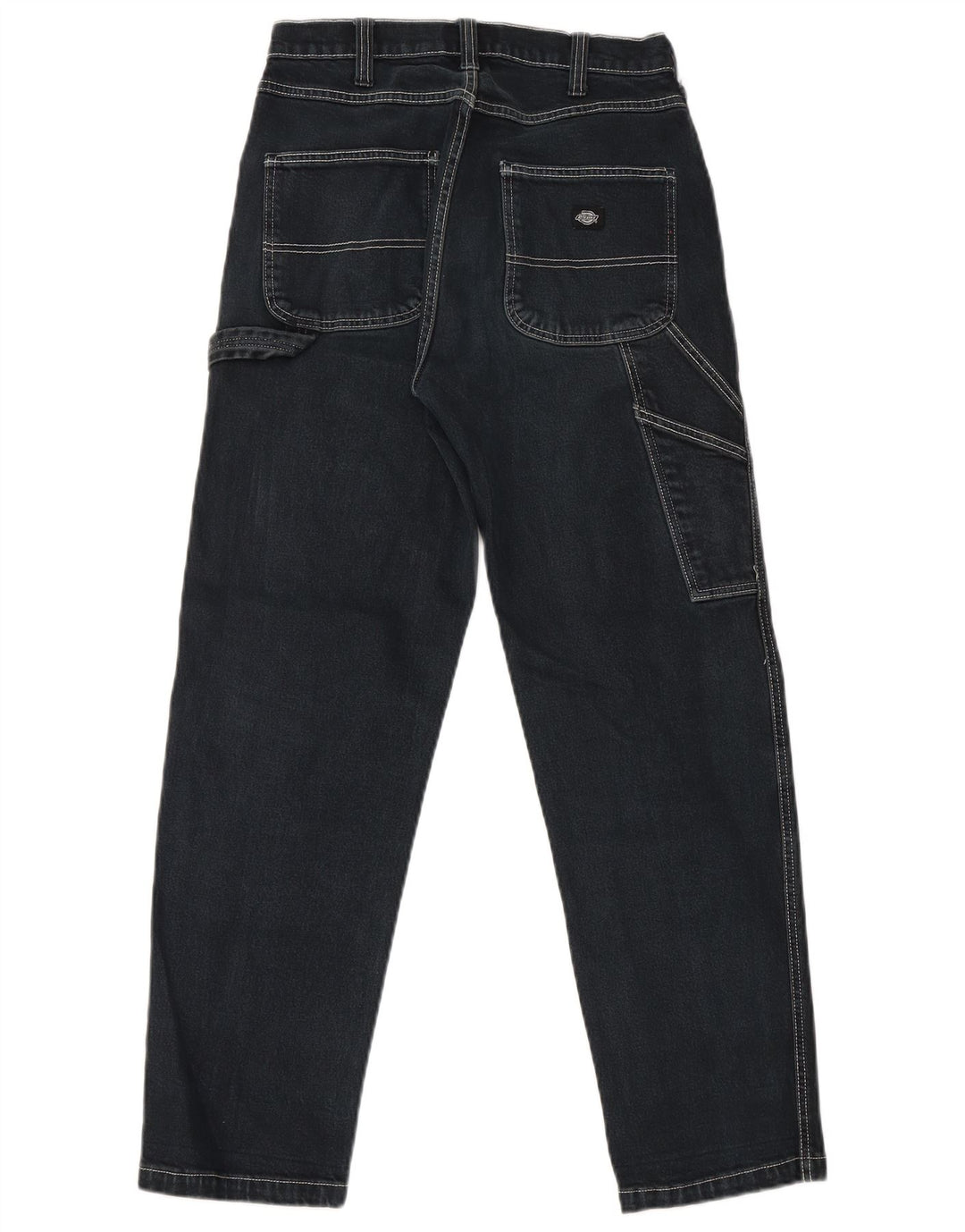 Dickies Hombre Cargo Slim Jeans W26 L28 Algodón Negro