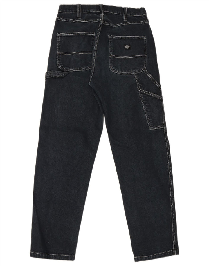 Dickies Hombre Cargo Slim Jeans W26 L28 Algodón Negro