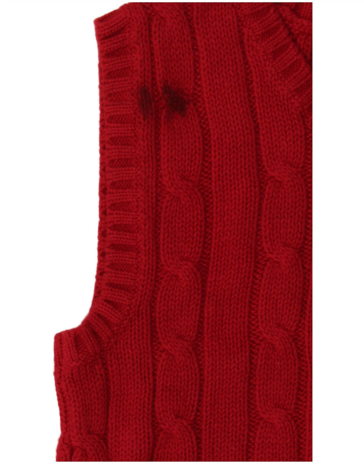 Chaps Camiseta sin mangas para niños de 3 a 4 años, algodón rojo