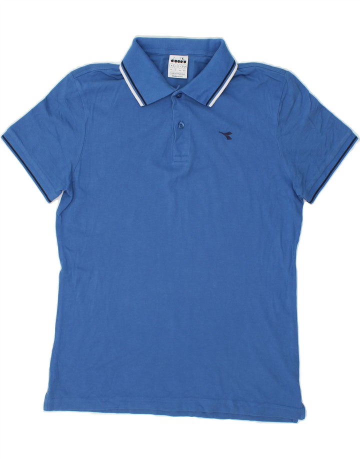 DIADORA Mens Polo Shirt Small Blue Vintage Diadora and Second-Hand Diadora from Messina Hembry 