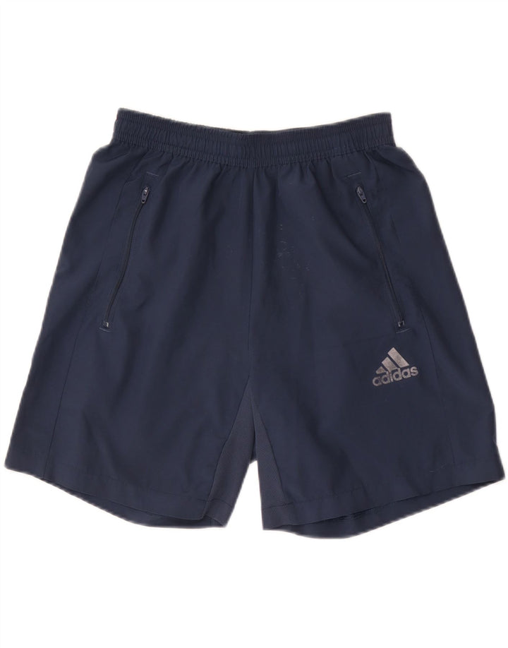 Adidas Mens Aeroready Sport Shorts Pequeño Azul Marino Poliéster