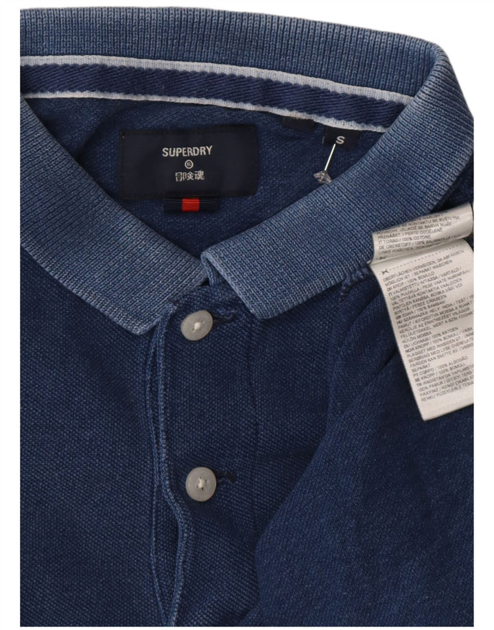 Superdry Polo Para Hombre De Algodón Azul Marino Pequeño