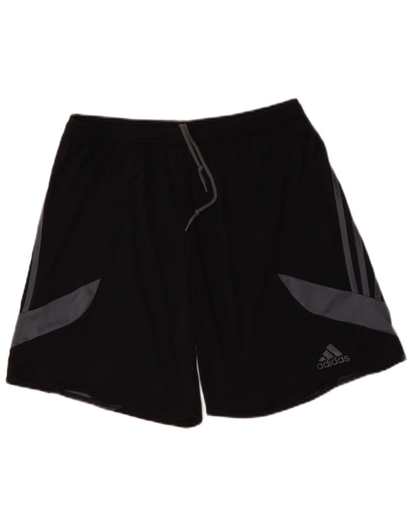 Adidas Mens Climalite Sport Shorts Grande Negro Colorblock Poliéster