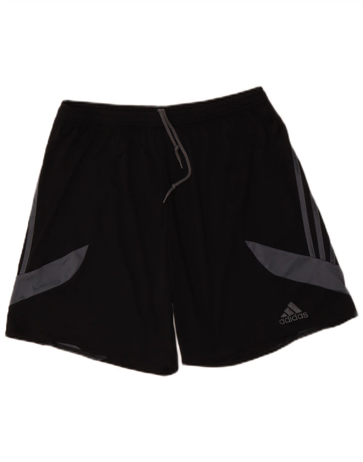 Adidas Mens Climalite Sport Shorts Grande Negro Colorblock Poliéster