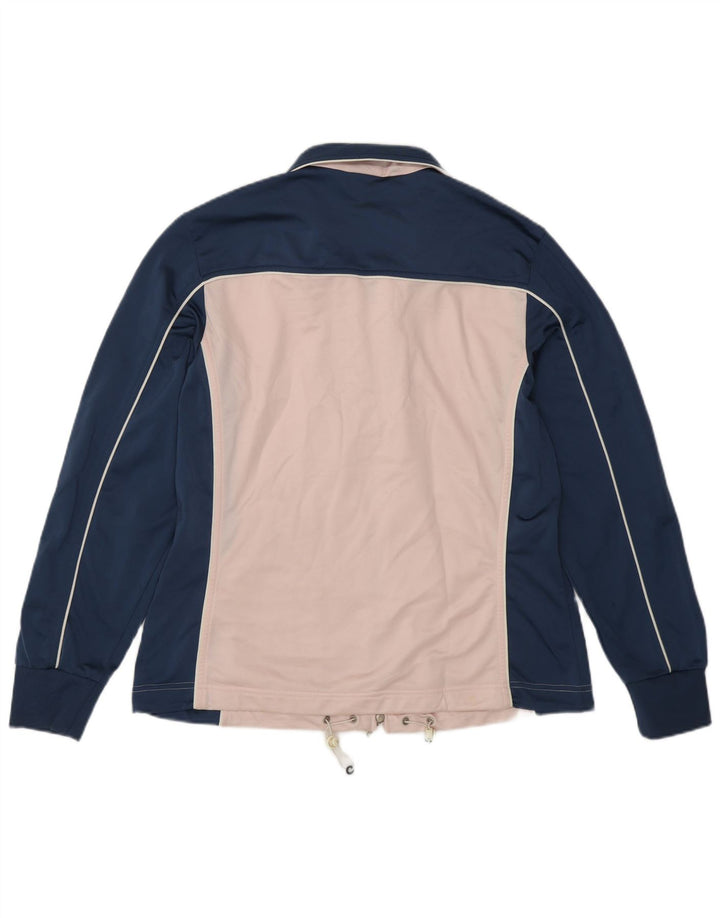 Diadora Chaqueta de chándal para mujer UK 40 Grande Poliéster con bloques de color azul