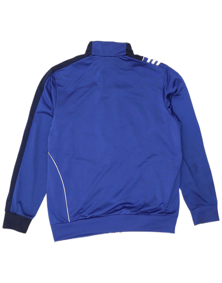 Adidas - Chaqueta de chándal para hombre, talla 42/44, poliéster color azul grande