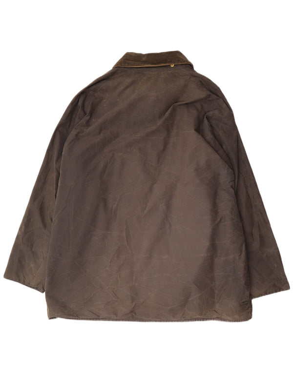 Barbour Chaqueta de algodón encerado Beaufort holgada para hombre EU 50 Caqui mediano