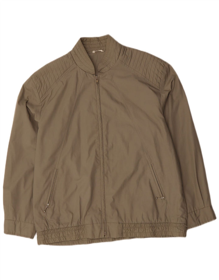 Chaqueta bomber vintage para hombre Reino Unido 42 XL Poliéster caqui