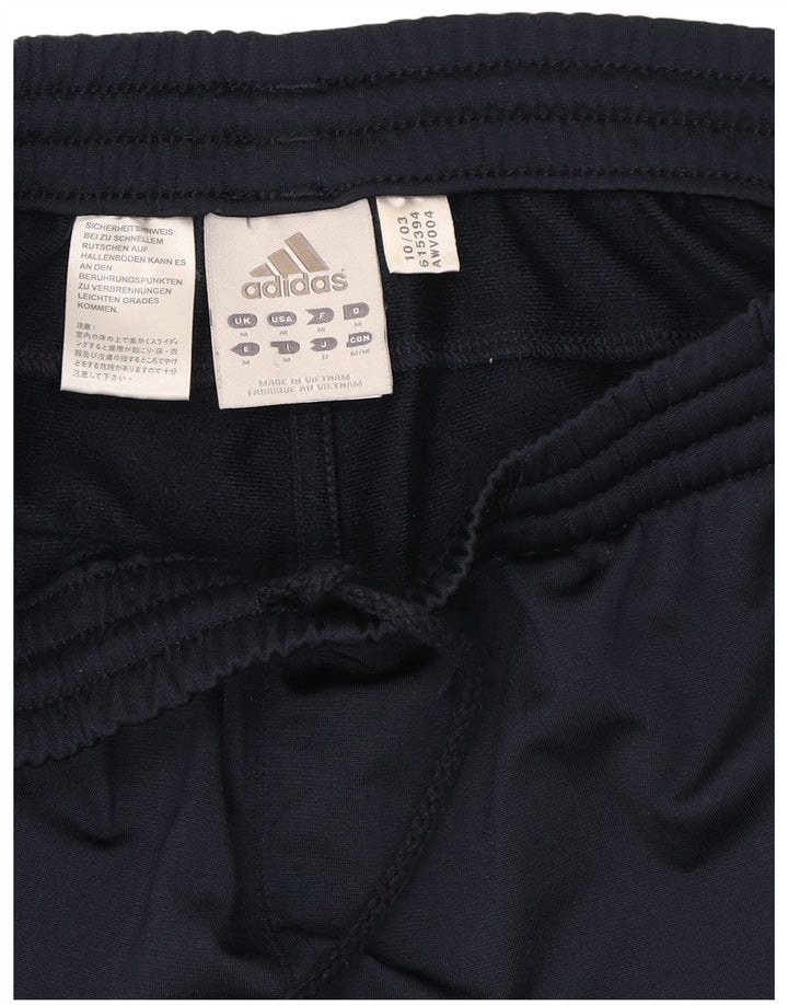 ADIDAS Mens Tracksuit Trousers Medium  Navy Blue Polyester