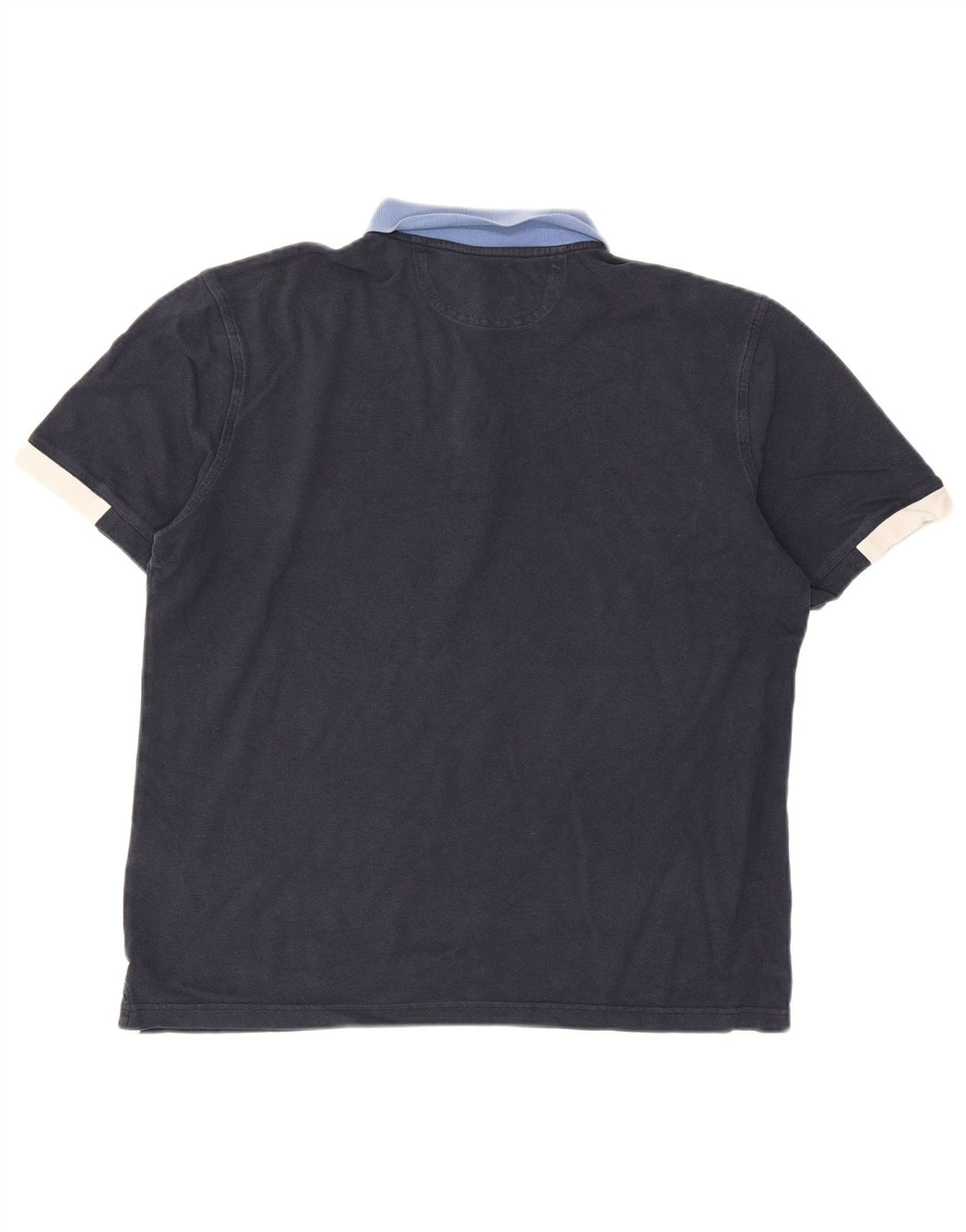 Hackett Polo para hombre de algodón color block en azul marino grande